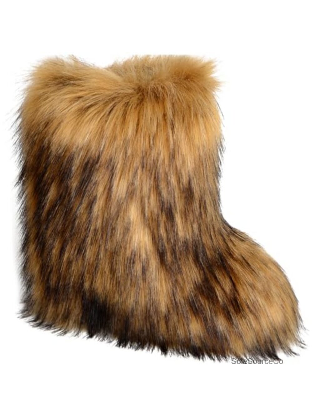 Faux Fur Knee-High Snow Boots Flat Heel Warm Winter Women